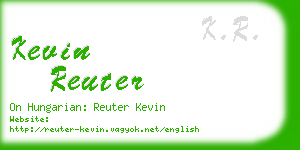 kevin reuter business card